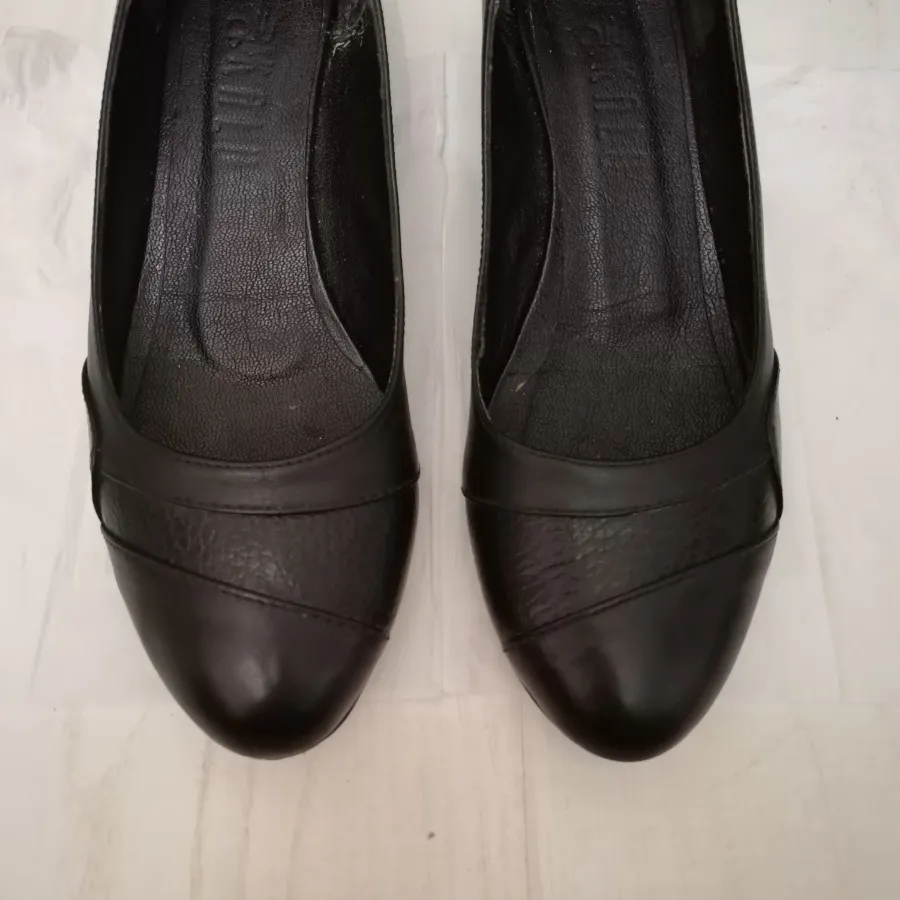 کفش چرم مشکی