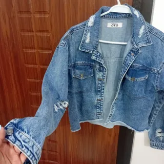 کراپ کت جین زارا