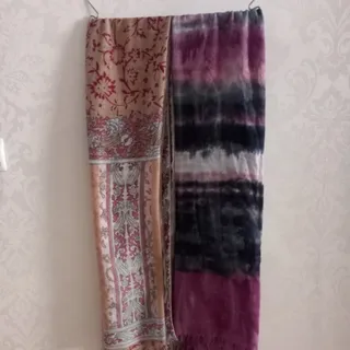 شال نخی طرح دار