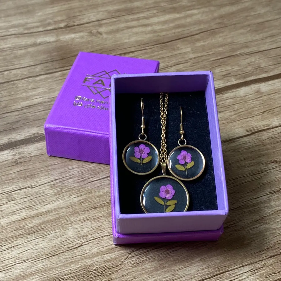 ست گل خشک رزین