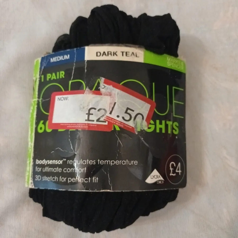 جوراب شلواری مشکی شیشه ای