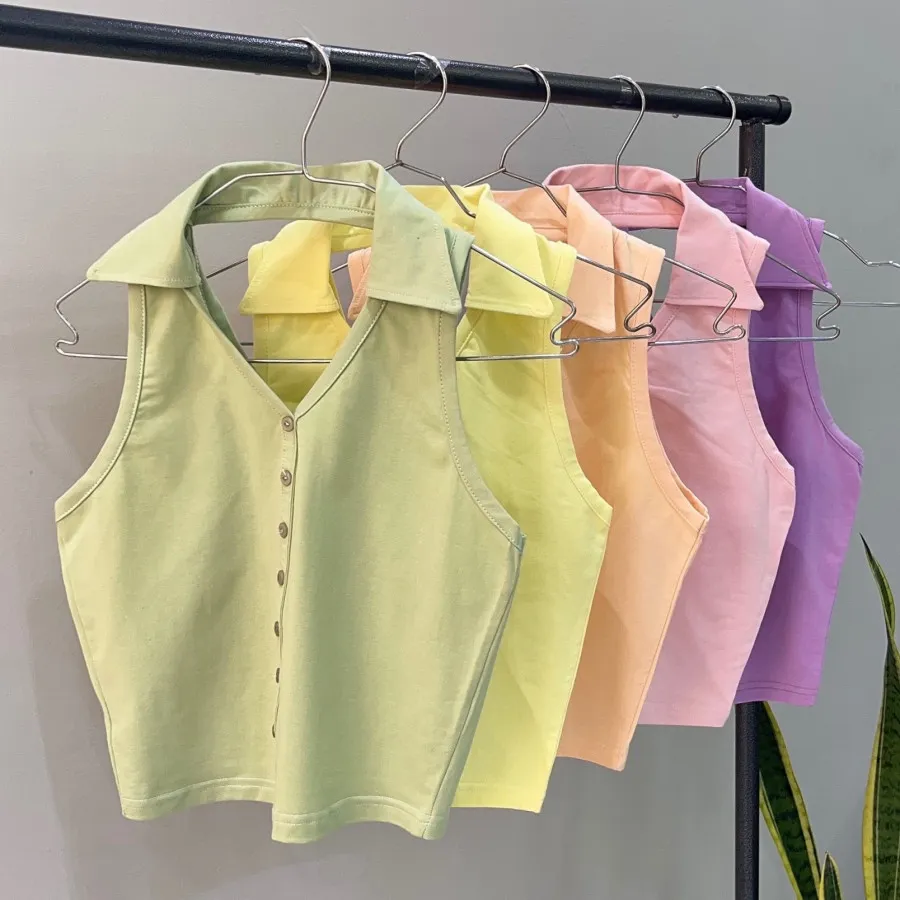 تاپ یقه دار