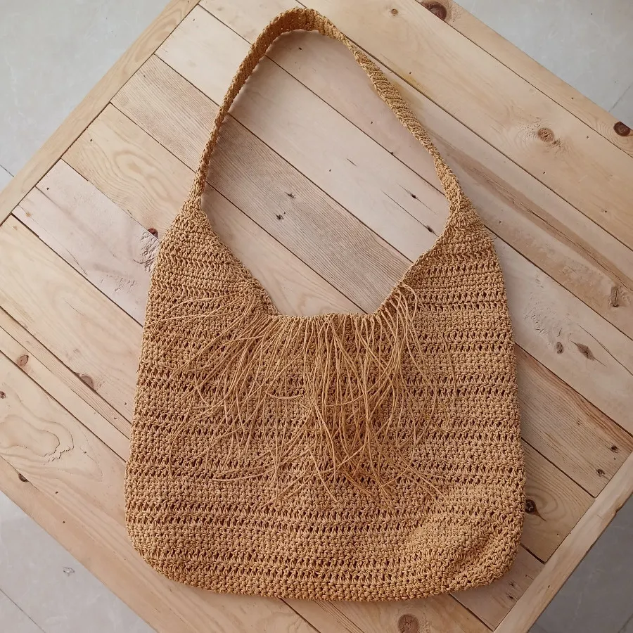 کیف رافیا حصیری بزرگ