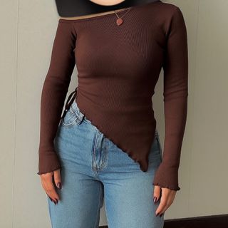 بولیز یقه رومی یکطرفه