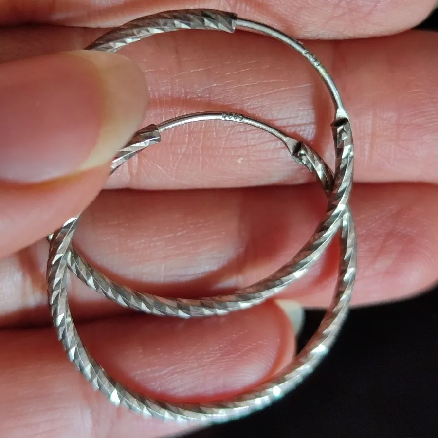 گوشواره حلقه ای نقره