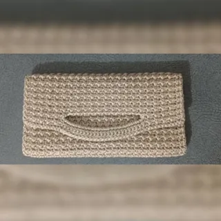 کیف مکرومه دست‌‌بافت