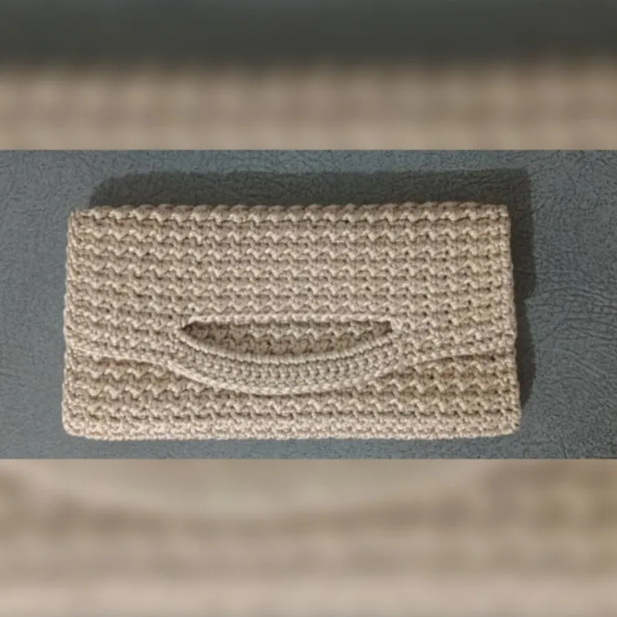 کیف مکرومه دست‌‌بافت