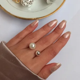 انگشتر آبکاری مروارید