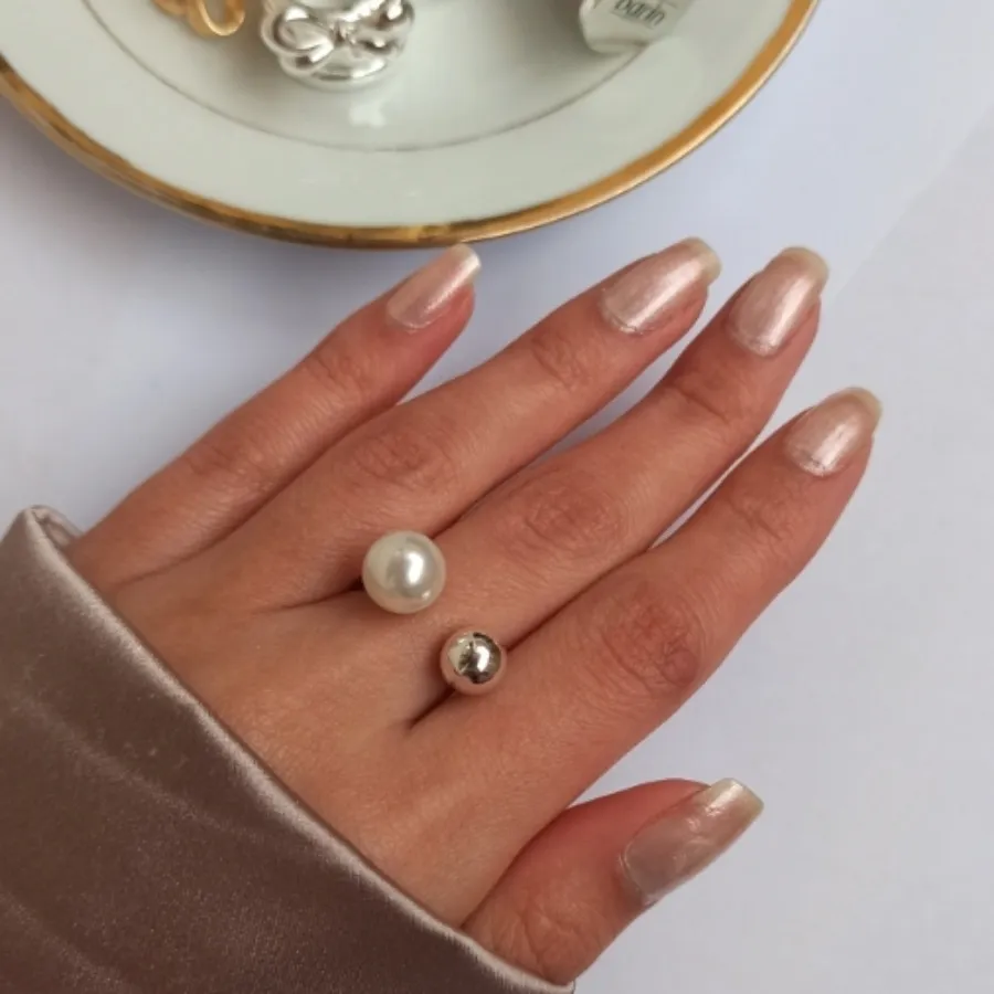 انگشتر آبکاری مروارید