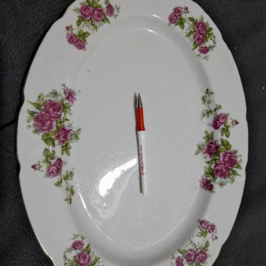 سه عدد دیس پلوخوری گلسرخی