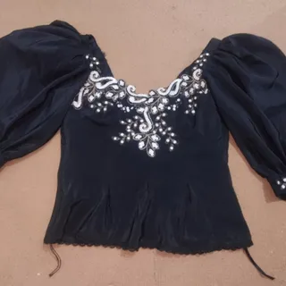 لباس مجلسی  شومیز کراپ