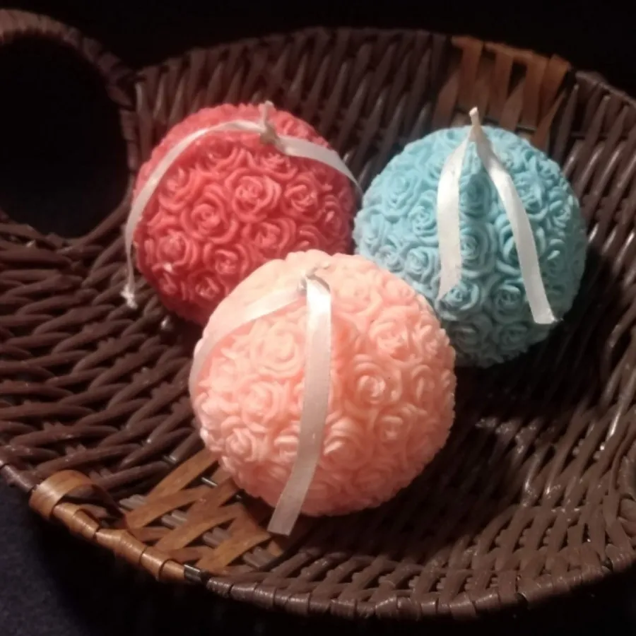 قالب سیلیکونی گوی گل رز