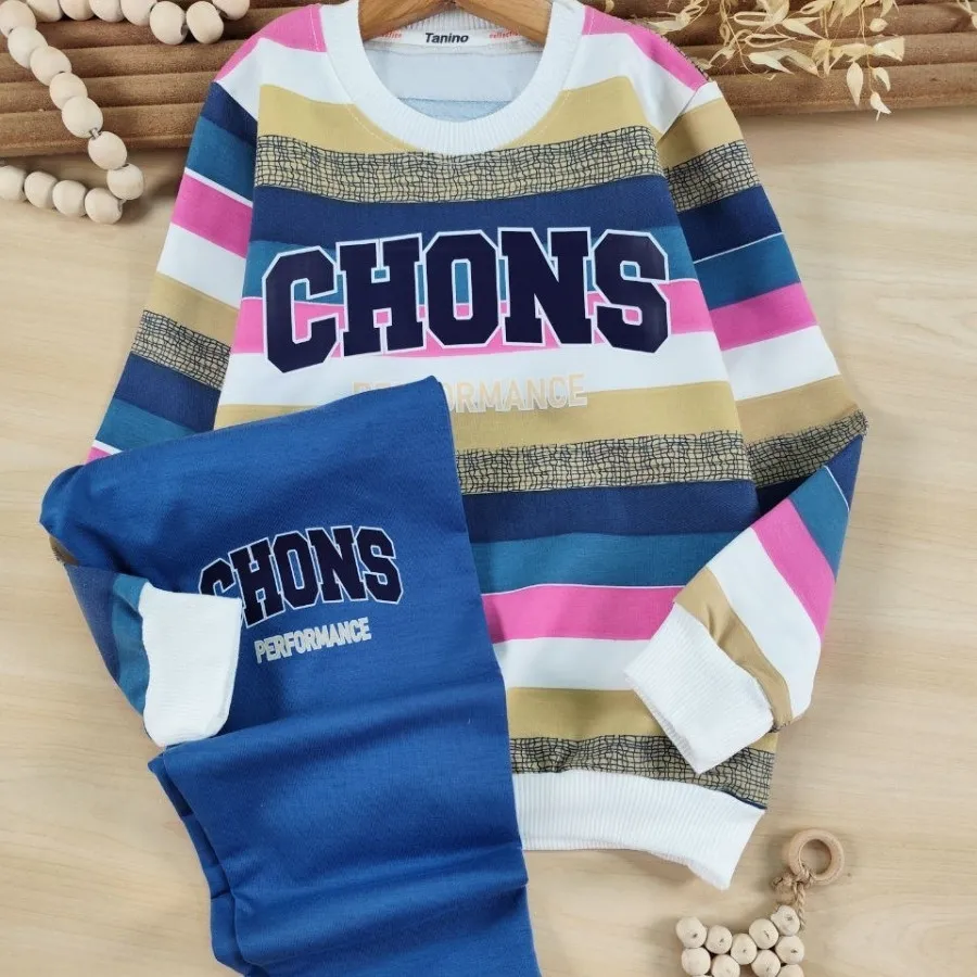 بلوز شلوار راه راه chons