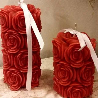 قالب استوانه گل رز