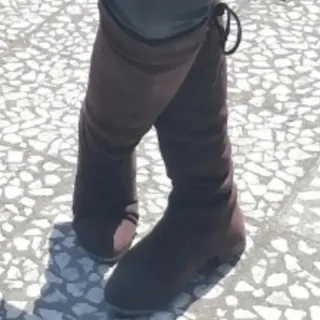 بوت بلند مخمل جیر
