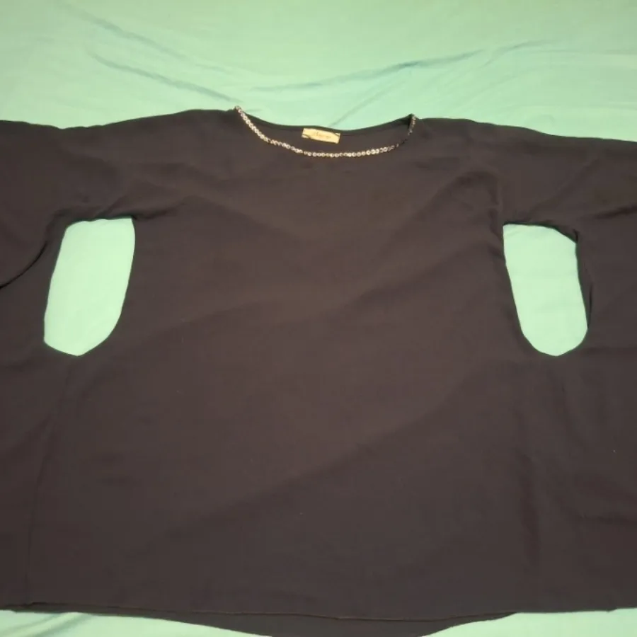 تونیک حریر سورمه ای خیلی