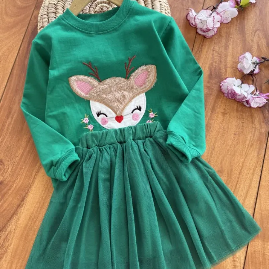 بلوز و دامن دخترانه گوزن