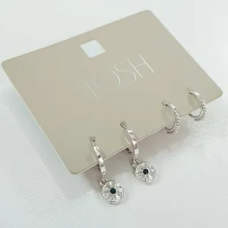 پک گوشواره نقره ای TOSH