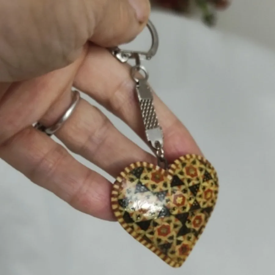 سر کلیدی قلب خاتم کاری