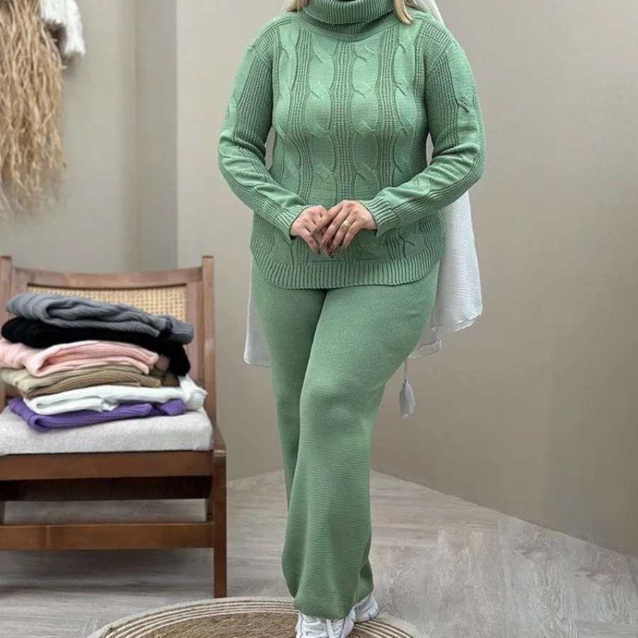 ست بافت یقه شل