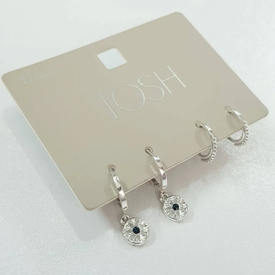 پک گوشواره نقره ای TOSH