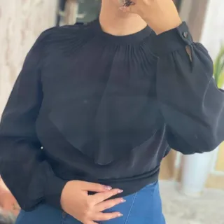 شومیز حریر مشکی