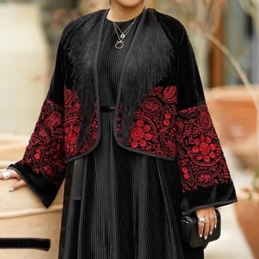 کت مخمل سوزن دوزی