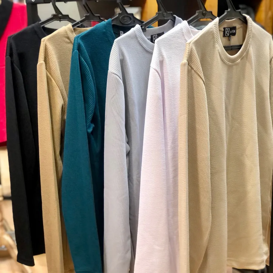 بلوز کبریتی یقه گرد