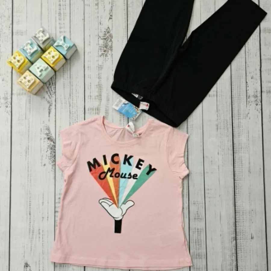 ست تیشرت و نیم لگ نخی