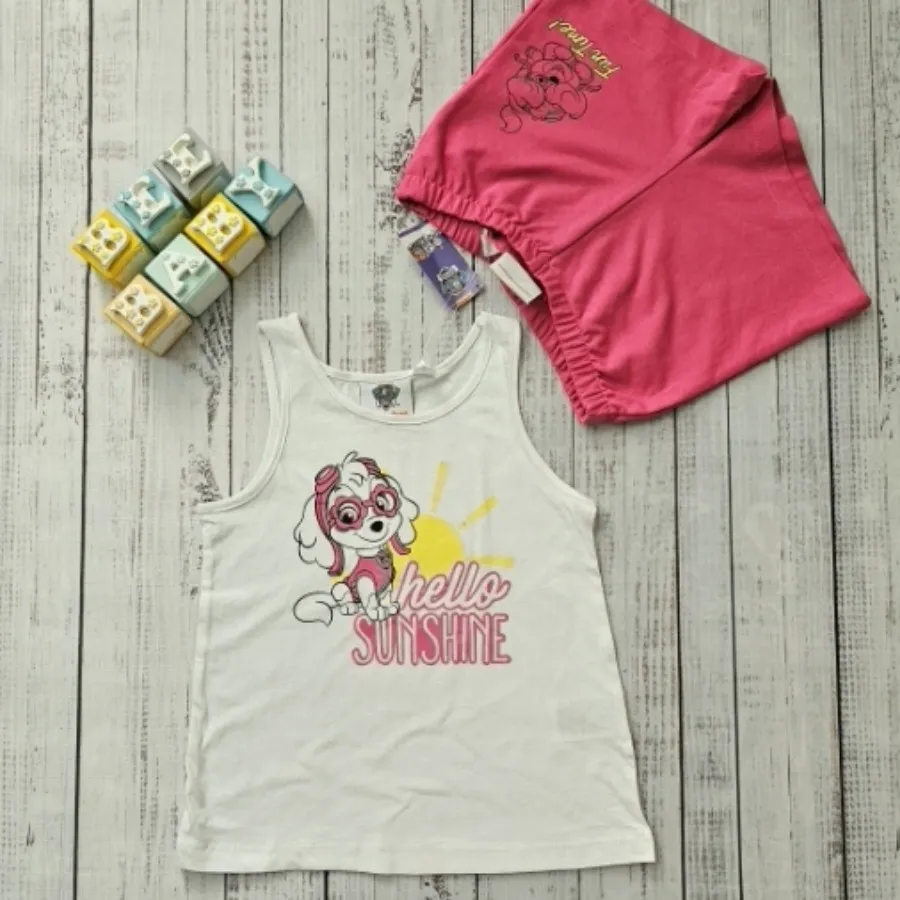 ست تاپ نخی و شلوارک دورس