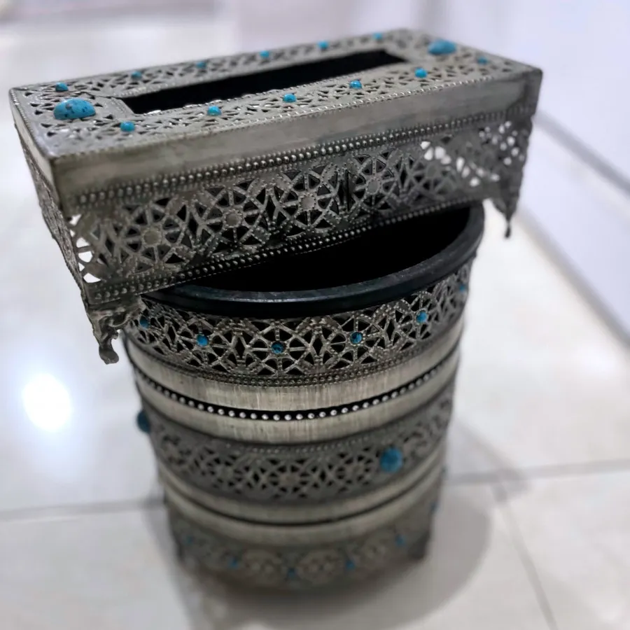 سطل و‌جا دستمال کاغذی