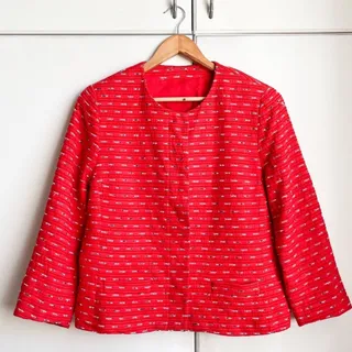 کت آستردار قرمز