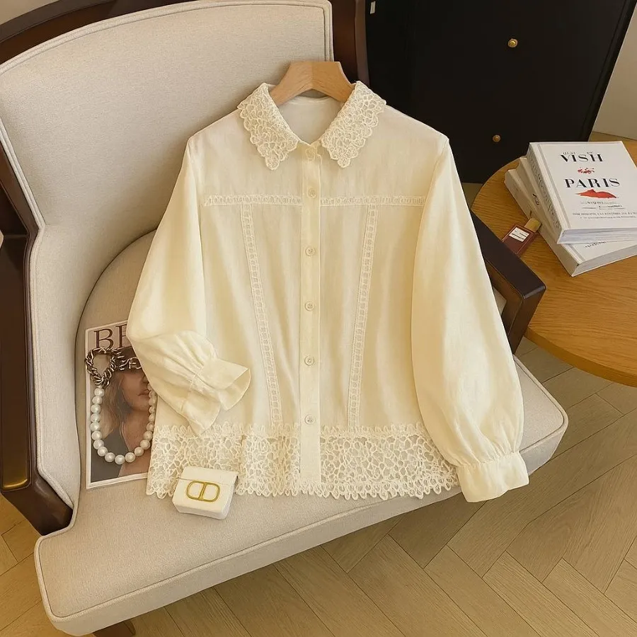 شومیز جنس نخ کتان شیک