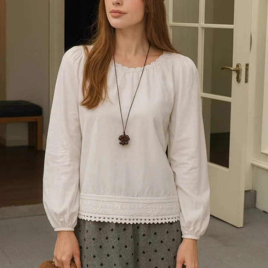 شومیزجنس کتان شیک