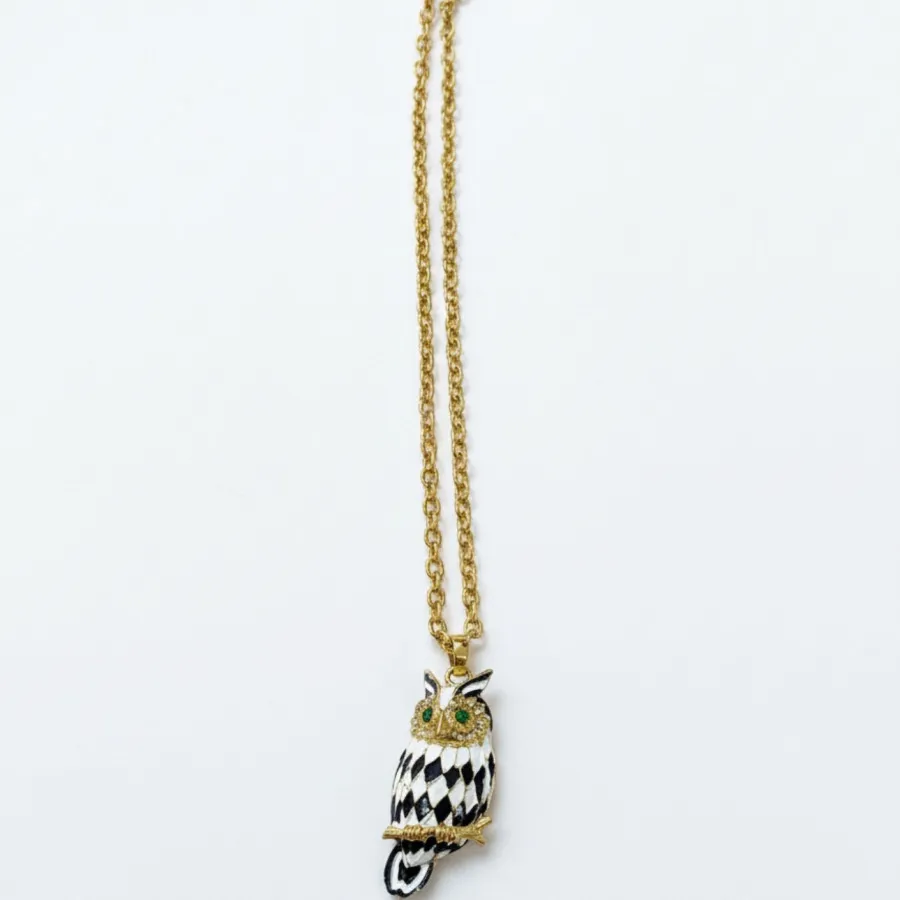 گردنبندزنانه طرح جغد