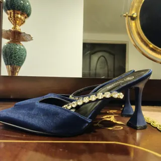 کفش مجلسی ساتن دار ترک