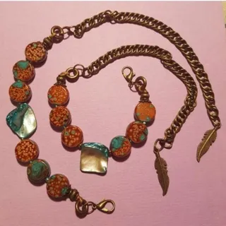 دستبند سنگ و صدف