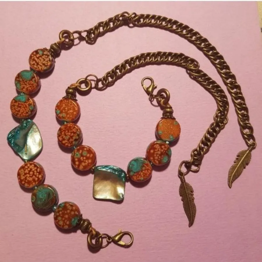 دستبند سنگ و صدف