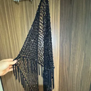 روسری مجلسی کار شده