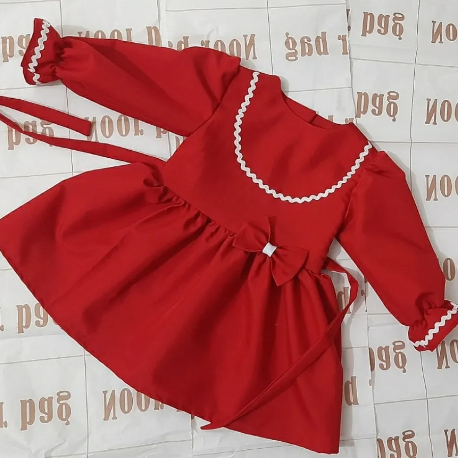 پیراهن دخترانه قرمز یلدای