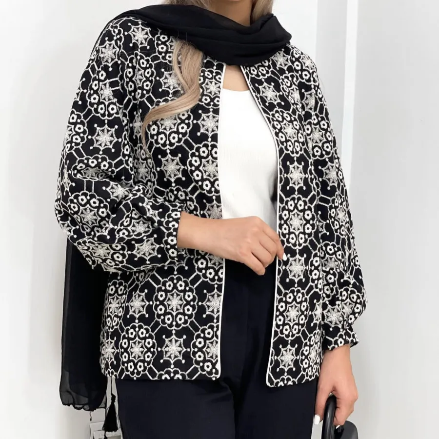 کت لینن گلدوزی شدت