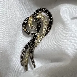 آویز نقره سیاه قلم