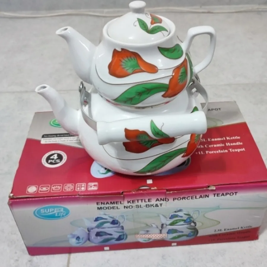 ست کتری و قوری نو باجعبه