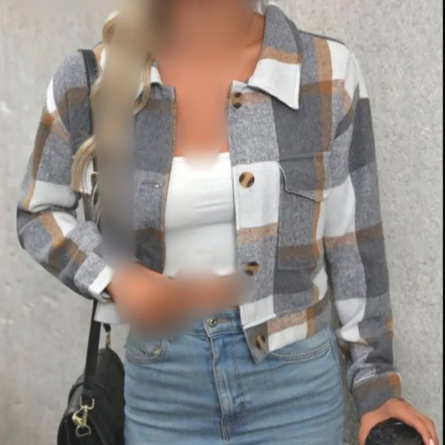 کت چهارخونه کوتاه