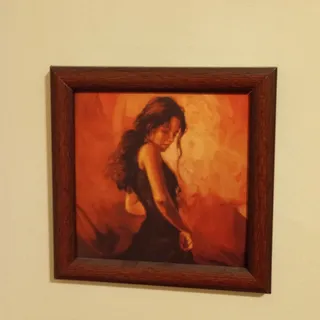 تابلوی دختر تنها