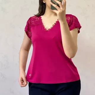 شومیز خوشرنگ گیپور دار