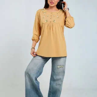 بلوز آستین سه ربع