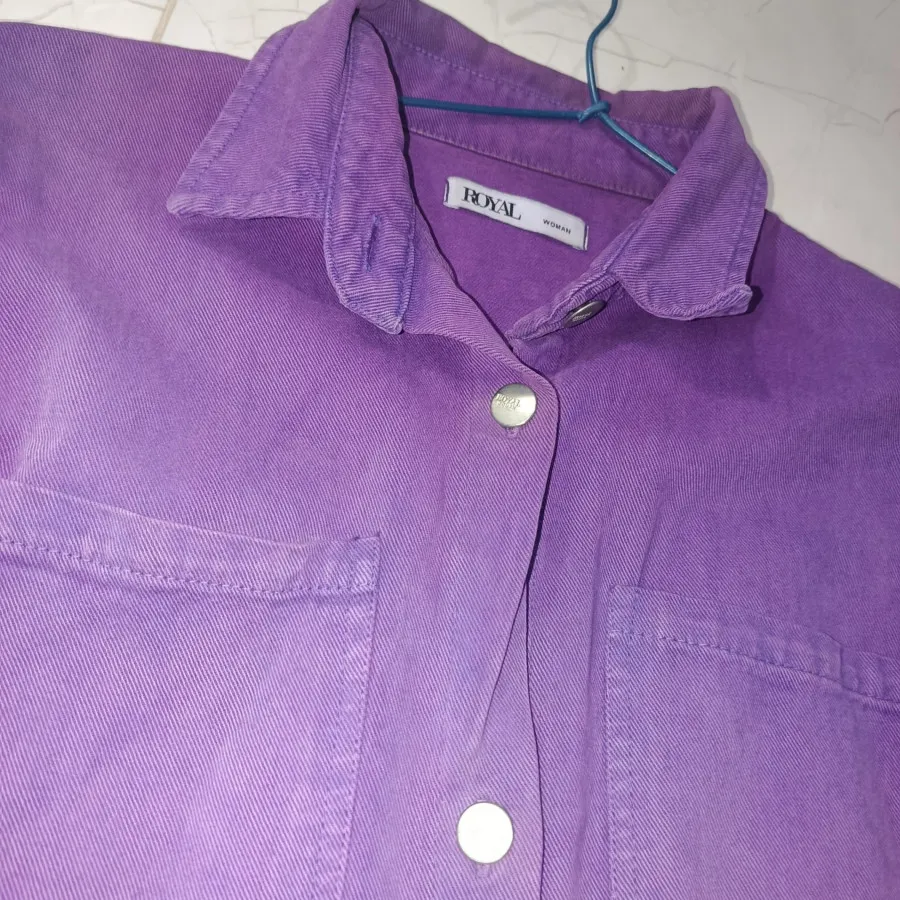 مانتو لی بنفش جنس عالی