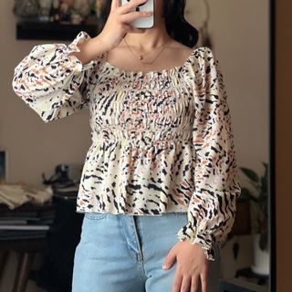 شومیز دخترانه طرح پلنگی