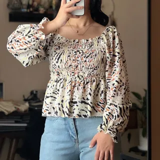 شومیز دخترانه طرح پلنگی